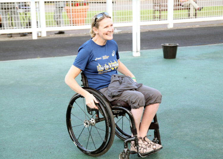 The inspiring story of completing a half marathon while pregnant and paralyzed